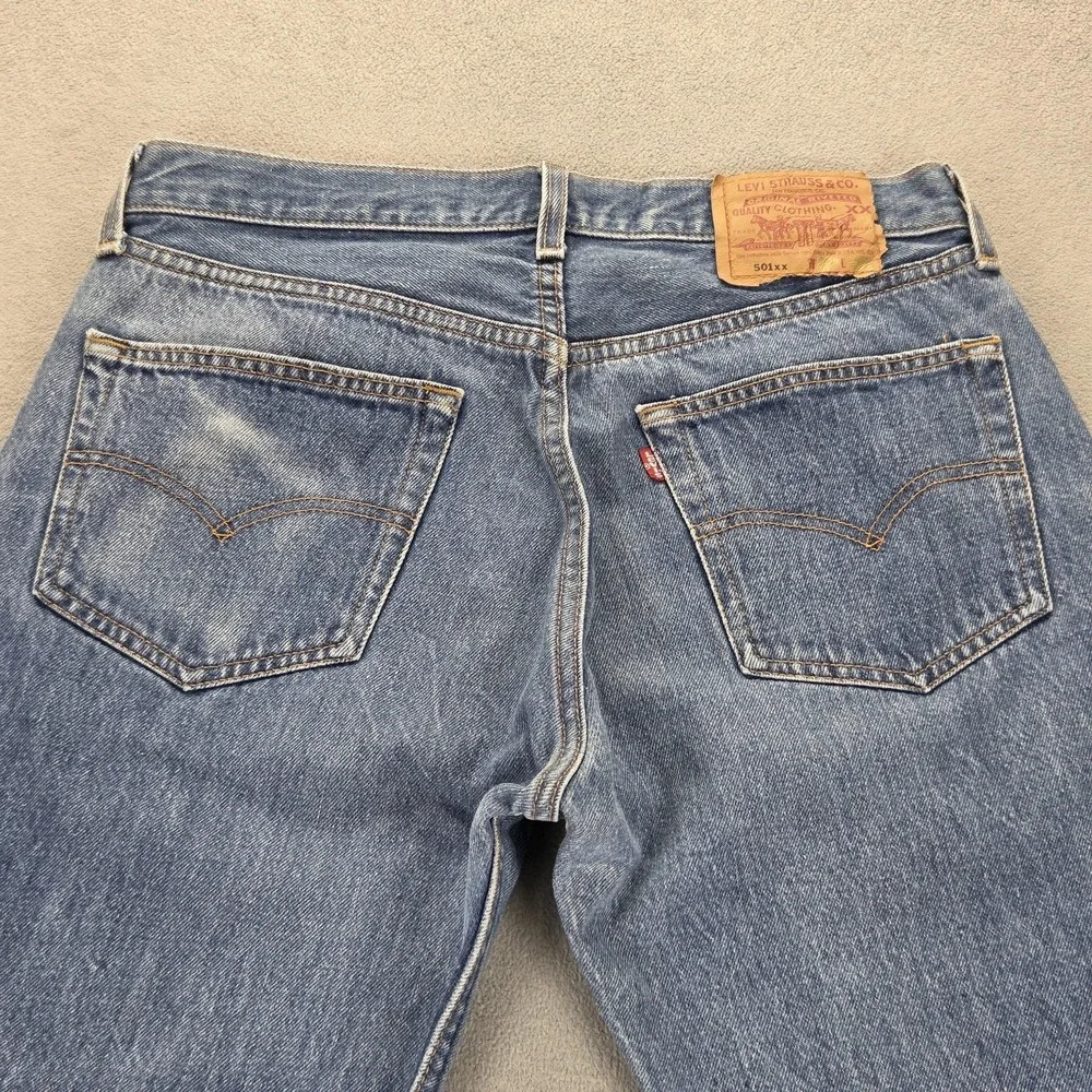 VTG Levis 501 Jeans Mens Blue Valencia Made‎ in USA Fits 29x30